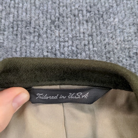 Neiman Marcus Men's Blazer Jacket Green Size Actual 44x32 100% Cashmere - Picture 11 of 13